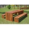 Maynard Modern Redwood Patio Table Forever Redwood