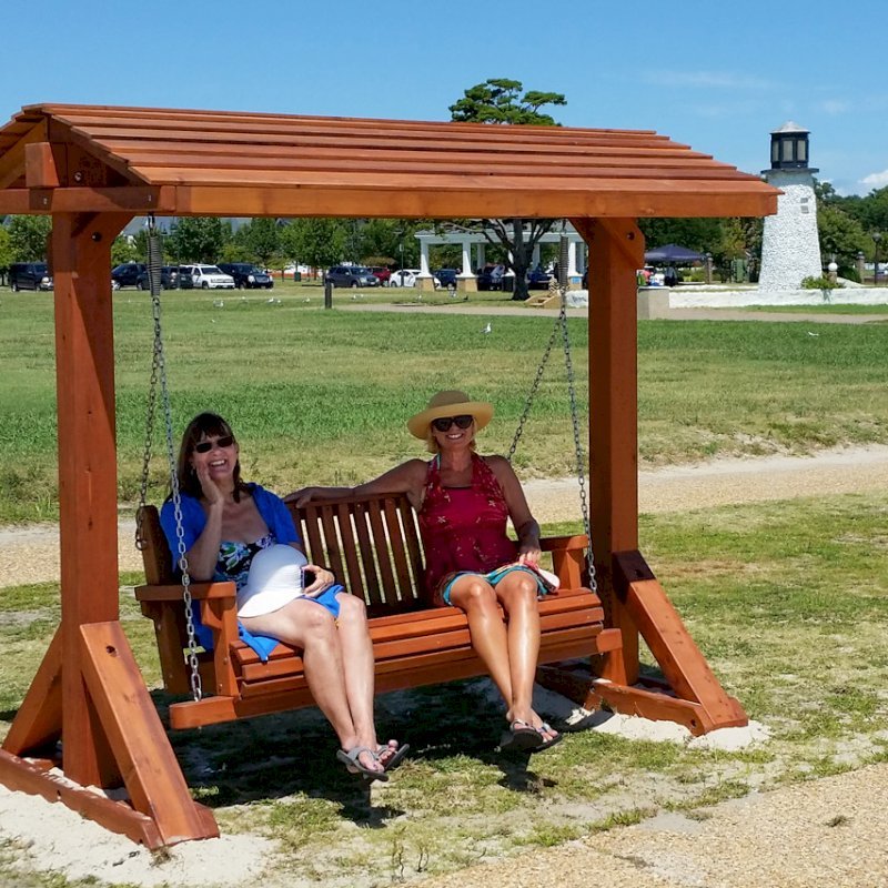 Bench Swing Sets Built To Last Decades Forever Redwood   Mark J. Kerrick1 800x800 