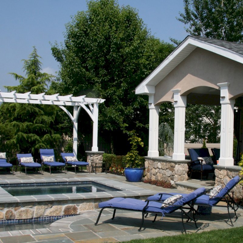 Cherry Hill Outdoor Pergola Kit: Custom Made Outdoor Wood Pergola Kits