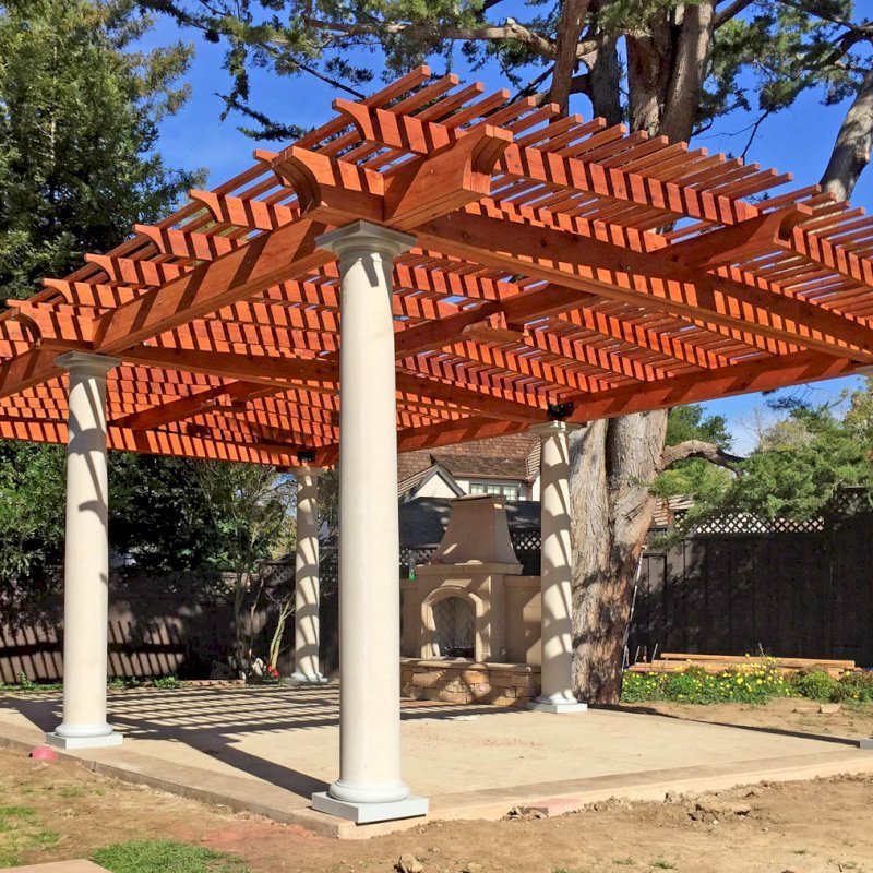 Custom Wooden Pergola: Redwood Pergola Kits all Sizes & Shapes