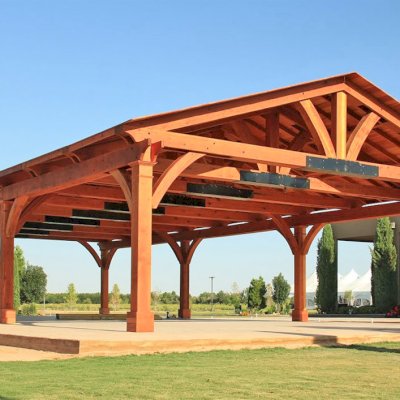 El Paso Wedding Pavilion: Redwood Pavilion Kit for Kitchens