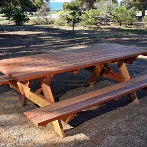 Redwood Picnic Table, Customize your Redwood Table