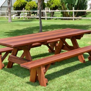 Forever Wood Picnic Tables, Built to Last Decades | Forever Redwood