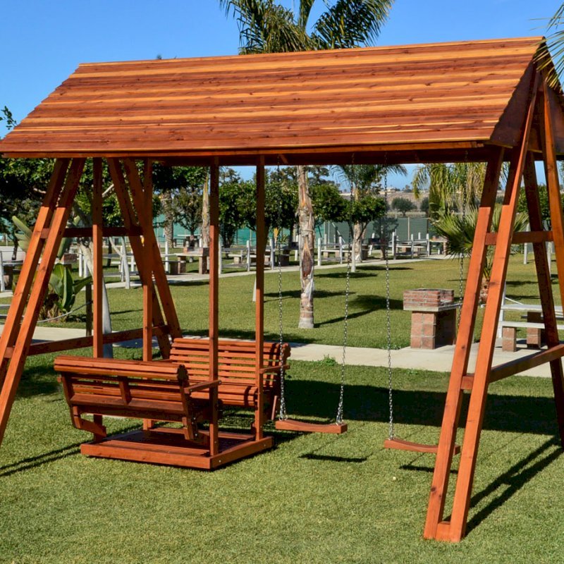 Jean S Ultimate Swing Set Forever Redwood