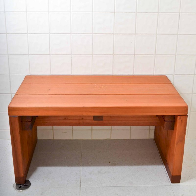 Maynard Wood Shower Bench Forever Redwood