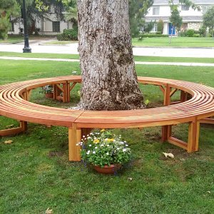 Miramar Half Circle Tree Bench