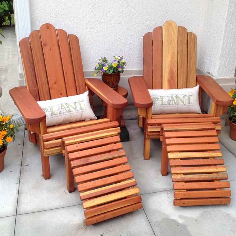 Redwood Adirondack Chair: Custom Wood Adirondack Chairs