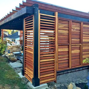 The L.A. Modern Pergolas, Custom Made from Redwood