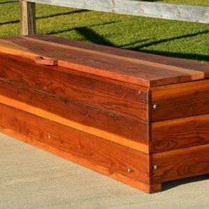 The Laurel Storage Benches | Forever Redwood