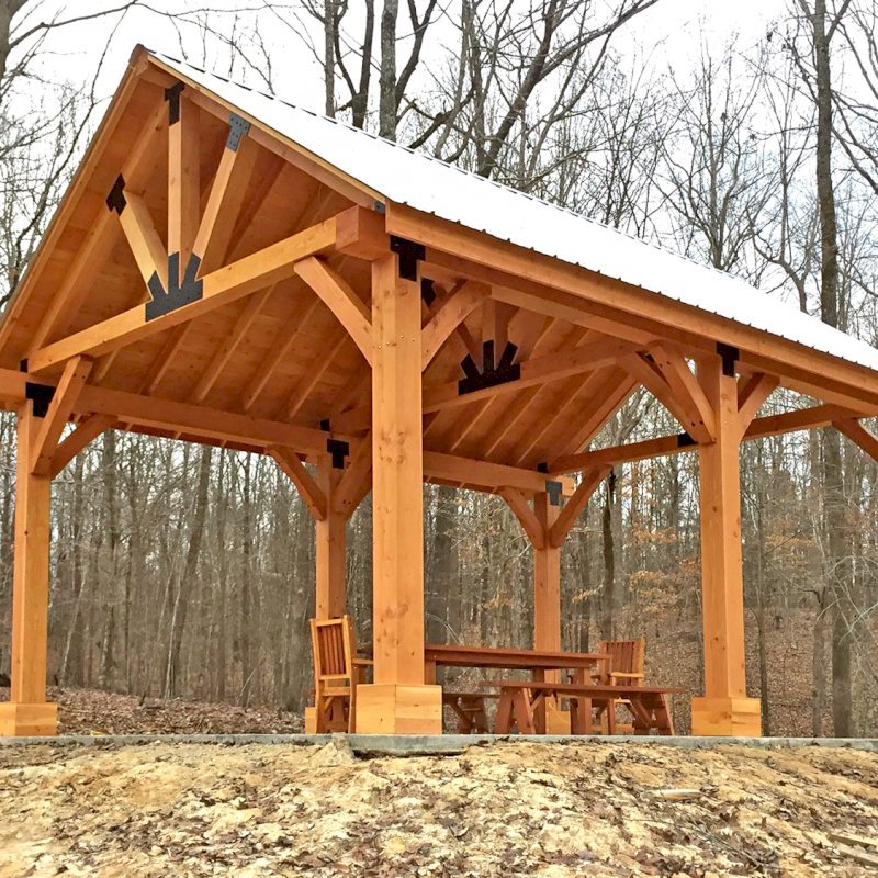 The Thick Timber Toledo Wood Pavilions | Forever Redwood