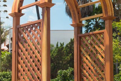 Wood Arbor Kits Handcrafted from Redwood | Free Shipping