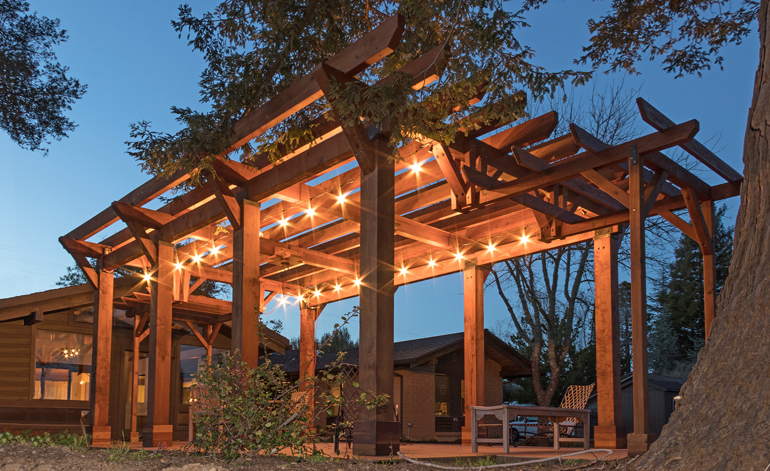 Custom Wooden Pergola: Redwood Pergola Kits all Sizes & Shapes