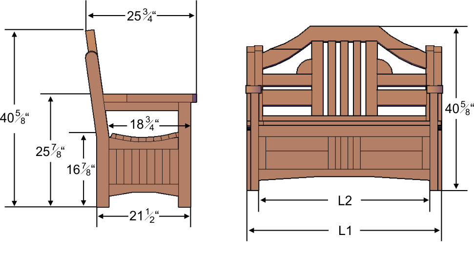 Redwood Storage Bench, Custom Outdoor Wooden Storage